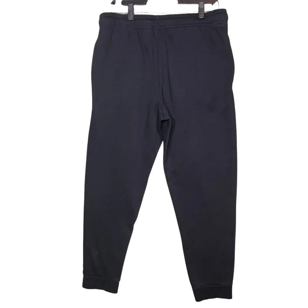 Adidas Pants Mens Large Black Golf Joggers Sweatpants Tapered Cuffed Pockets